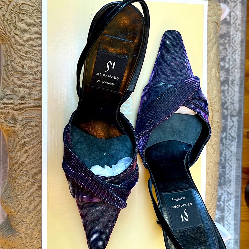 One of a kind! Iridiscent ,Made in Italy by Di Sandro dress Shoes size38